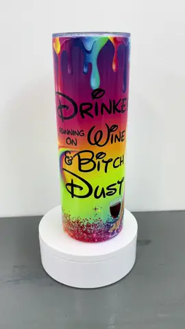 Tinker Bell Tumbler up for grabs! $20 plus shipping if interested #sublimation #viralvideo #drinktumbler #tinkerbell #fyp #drinkup 