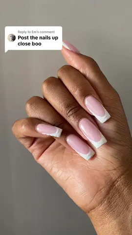 Replying to @Em   Think these are the ones you wanted to see 🥰  I need a new nail tech, need to go back to BIAB asap 🥹 #nails💅 #frenchnails 
