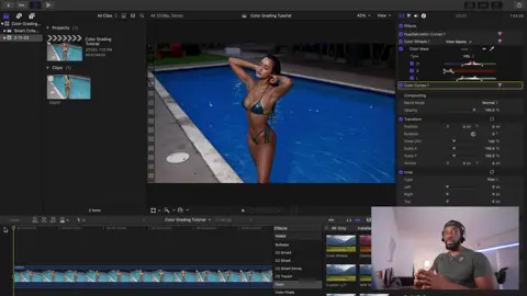 How To COLOR GRADE in Final Cut Pro X #swimsuit #beach  #Foryou Part6