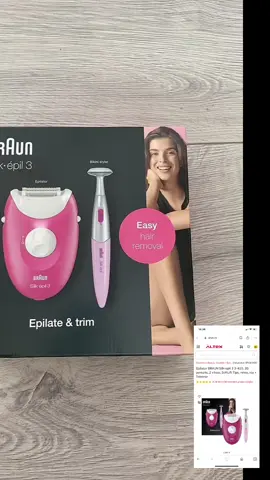 Epilator BRAUN Silk-epil 3 3-420, 20 pensete, 2 viteze, SoftLift Tips, retea, roz + Trimmer                                                          #😍😍😍😍😍😍😍 #perfect  #loveit     #altexromania    ❤️❤️❤️❤️❤️