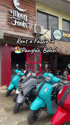 Ride a #Fazzio in Panglao, Bohol! 🏖️🛵   #yamahafazzio #bohol #panglao #motorbikerental 