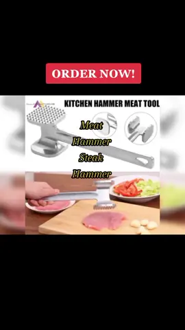 Stainless Steel Meat Tenderizer Hammer Manual Hammer Puncher for Tenderizing Chicken Beef Steak Price dropped to just ₱60.00!#meathammersteak #bestseller #typ #tiktokaffiliatemarketing #loirynshop 