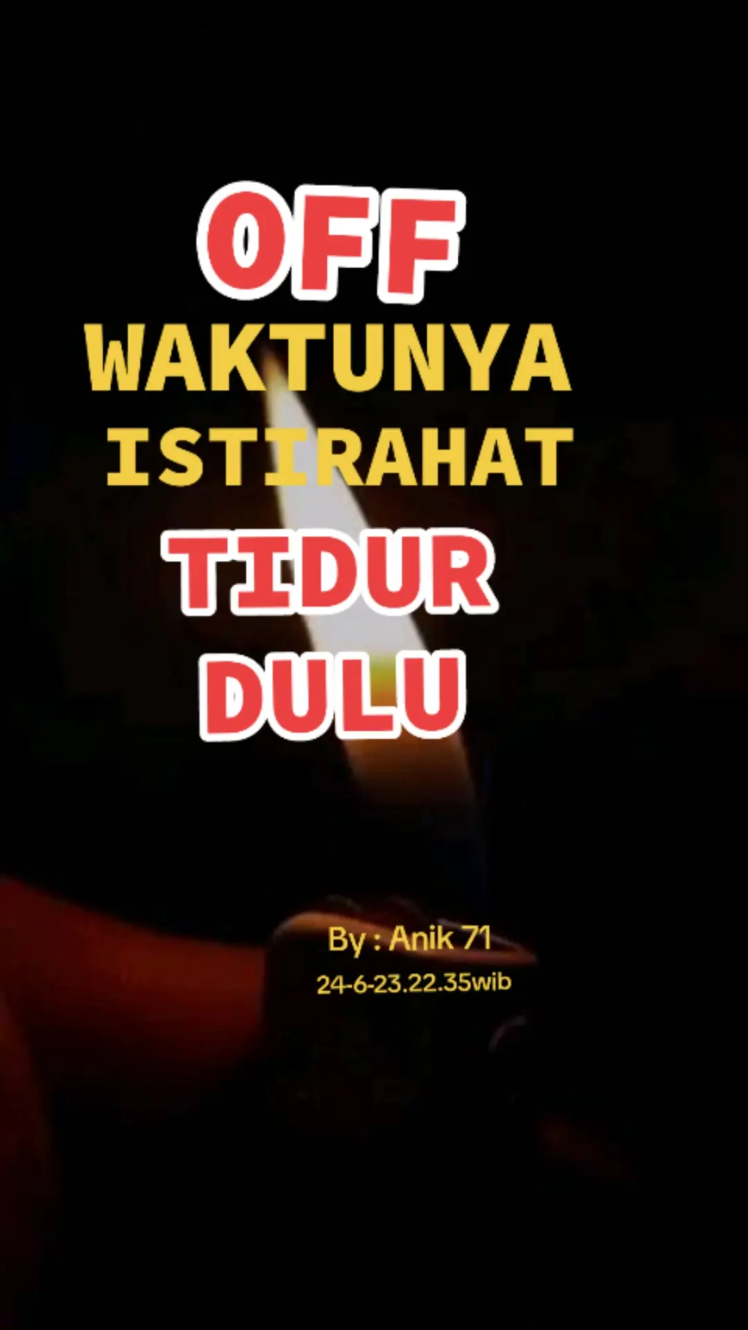 BISMILLAH 22.35 MALAM SABTU MAT REHAT SHBATKU #MASUKBERANDATIKTOK 