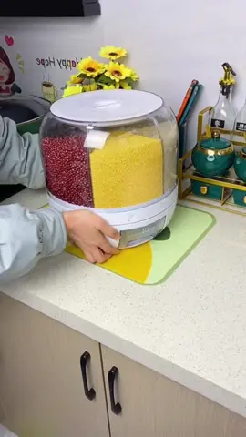 Can hold six kinds of miscellaneous grains, large capacity, very convenient, can rotate 360, easy to take#us #foryou #LifeHack #goodthing #amazonfinds 