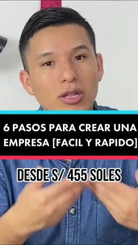 6 pasos para crear tu #empresa  #impuestosperu #juanluishuerta #crearempresa #emprendedoresperu #impuestos #finanzaspersonales 