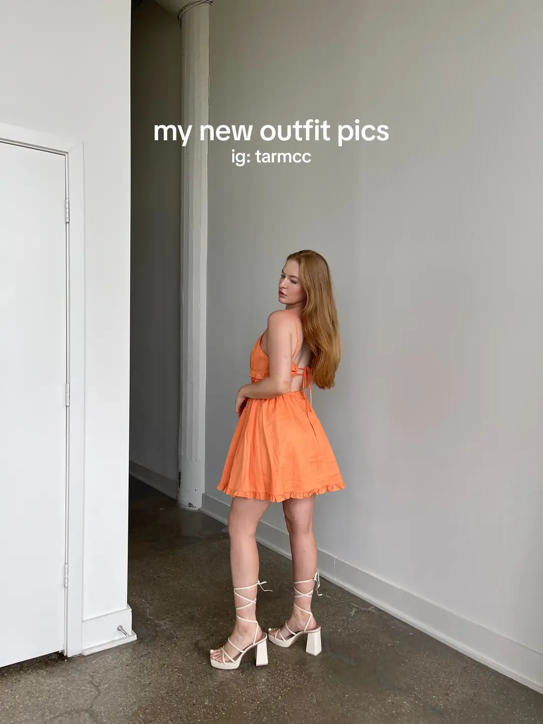 Ig: tarmcc 👩🏻‍🦰🫶🏻🧡💌❤️‍🔥🍊 #orangedress #linendress #whoswearingwayf #OOTD #fitcheck #dolcevitashoes #summervibes #summeroutfit #summerdress #redhead #fashiontok #outfitoftheday #summerlooks #summer2023 #summer2023fashion #SummerFashion #outfitinspo 