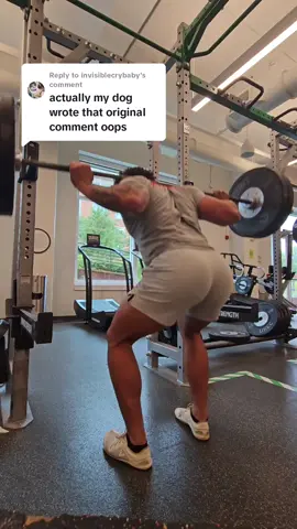 Replying to @invisiblecrybaby what a dog 😪 #legs #squats #glutes #cheeks #legday 