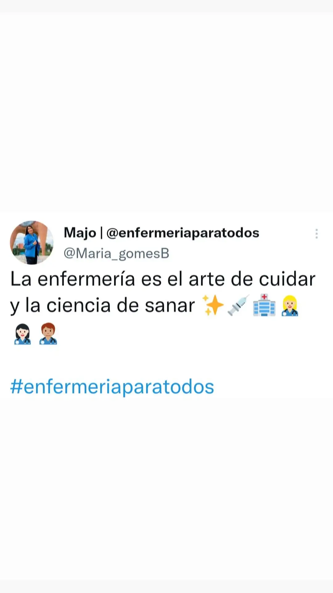 La enfermería es el arte de cuidar y la ciencia de sanar.👩🏻‍⚕️💉✨️🏥💕 #frases #frasesinspiradoras #frasesenfermeria #enfermeria #frasesmotivadoras 