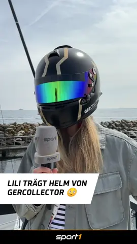 @gercollector gibt seinen Helm an Lili ab. 😳 #sport1 #sport1news #KielerWoche 