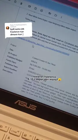 Replying to @monicaayuww website freelancer from indo yg sering dpt tawaran