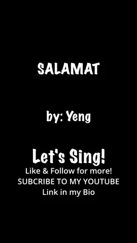 SALAMAT #foryoupage #tiktokkaraoke #singalong #singinggaling #karaokechallenge 