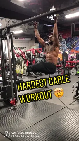 Toughest cable workout 🔥 #FitTok #viraltiktok #fyp #fitnesschallenge 