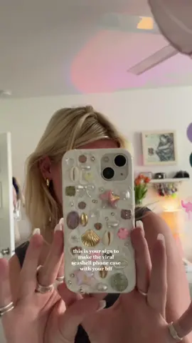 actually my new favorite thing  #DIY #diyproject #seashellphonecase #phonecaseshell #viral 