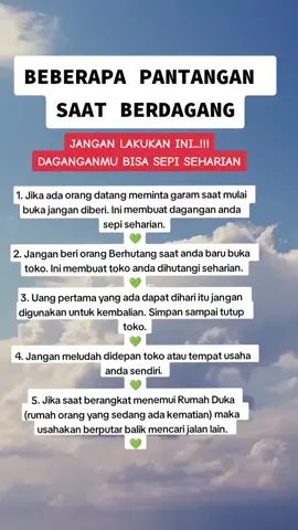 Ada yang punya pantangan saat berdagang? #magnetuang #magnetrejeki #berdagang 