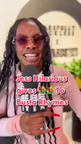 @Busta Rhymes IS MY FAVORITE RAPPER!! — The hits are ENDLESS. Put Your Hands Where My Eyes Can See, Pass The Courvoisier, Look At Me Now… The catalogue is HEAVY.  @jesshilarious gives her flowers to our Lifetime Achievement Honoree and this is the only ENERGY accepted💥 If you could choose ONE Busta song for the tribute, which would it be?  #BETAwards #CulturesBiggestNight 