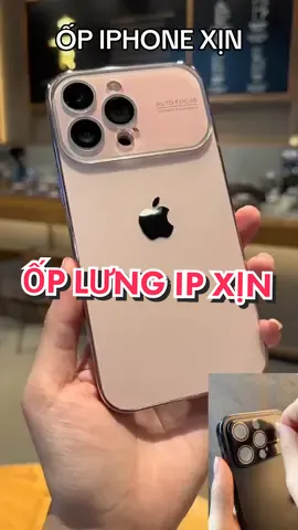 Ốp iphone xịn xò,mặt kính trong suốt bảo vệ máy ,camera ! #opiphone #oplungiphone 