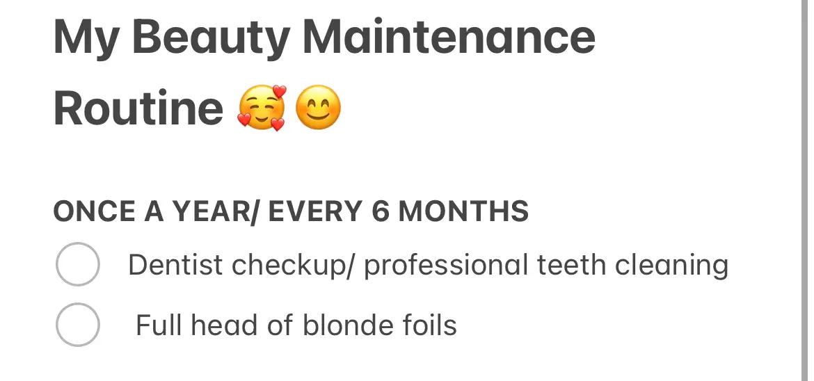 My Beauty Maintenance Routine Whats vour routine? #beautymaintenance #beautyroutine #trending #BeautyTok 