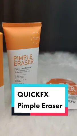 QUICKFX PIMPLE ERASER CREAM and Gel Cleanser #quickfx #quickfxpimpleeraser #acneproneskin #acnesolution 