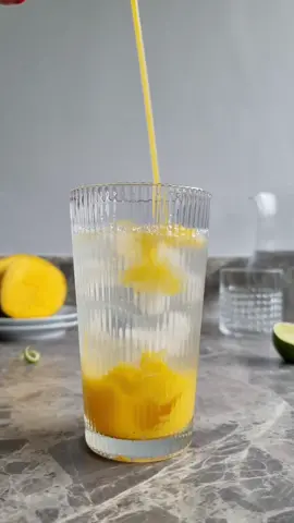 The pefect refreshment on a day like today.. ☀️🧊🥭 #aesthetic #satisfying #summervibes #musthaveproducts #asmrsounds #asmr #mango #drink #drinktok #cocktail #