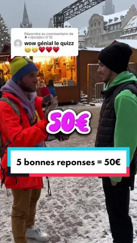 Réponse à @▶︎•၊၊||၊|။||||။၊| 0:12   Et toi est-ce que tu aurait eu juste à mon quizz sur l’art et gagné les 50€ ? 😏 #apprendresurtiktok #microtrottoir #strasbourg 