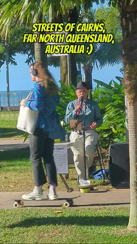 Busker in paradise! 🤠🌴🛹 Cairns, located in the tropical far north region of Queensland, Australia is a truly unique destination. Known for its spectacular natural beauty, abundant wildlife and the iconic Great Barrier Reef, Cairns has something for every type of traveler. Its stunning beaches, lush rainforests, and nearby mountains provide endless opportunities for adventure and exploration. Cairns is also home to a vibrant cultural scene, steeped in indigenous traditions and modern art.  At the heart of Cairns lies the stunning harbor, which serves as a starting point for many reef and island adventures. The Great Barrier Reef is the world’s largest coral reef system, stretching for over 2,300 km along the coastline and is home to an array of diverse marine life. Visitors can snorkel, dive, or take a scenic helicopter ride to explore its vibrant waters. For those seeking a more adventurous experience, Cairns also offers hiking, camping, and eco-tourism opportunities throughout its lush rainforests and mountainous terrain. The nearby Atherton Tablelands provide the perfect escape for those looking for a peaceful retreat while exploring the natural beauty of this breathtaking region. In Cairns, you’re never far away from a delicious meal. Its bustling food scene offers everything from waterfront fine dining to authentic Asian cuisine and bustling markets. There’s something to please every palate. Overall, Cairns provides an unbeatable combination of stunning natural beauty, rich cultural experiences, and adventure opportunities that are hard to match. With so much to see and explore, it’s easy to see why Cairns is a must-visit destination for travelers from all around the world. #cairns  #fnq  #farnorthqueensland  #australia  #paradise  #tropical  #travel  #busker  #buskers  #skater #skatergirl  #skateboard  #queensland  #vintagefoodfarm  #holiday  #destination  #sunshine  #tropics  #busking  #chill  #chillvibes  #chillvibes🌴  #cairnsaustralia  #cairnslife  #life