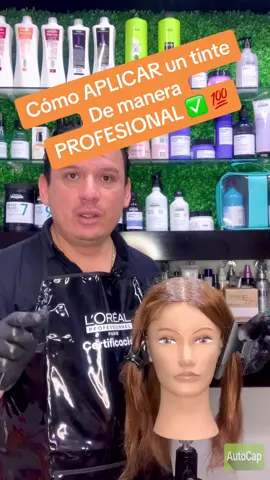 Como APLICAR un tinte de manera PROFESIONAL ✅💯 #josefer_andrade #haircolor #olaplex #hairgoals #hairstyle #colorista #explore #haircare 