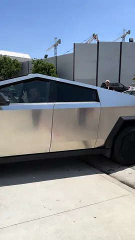 Franz von holzhausen spotted driving #tesla #cybertruck at #petersenautomotivemuseum in #la #losangeles @Tesla Owners Silicon Valley @ELON MUSK 🚀 The vehicle that will change EVERYTHING 