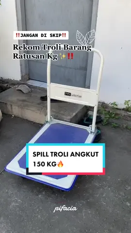 Muat lebih dari 100 Kg🔥 gokill yuk check out #semuabisaditiktok #TikTokImpact #produkpifacia #trolibarang #trolilipat #trolilipatbarang 