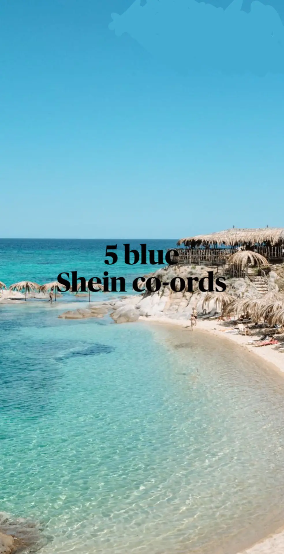 5>>> 💙🫐🌊 #fyp #uk #viral #Summer #holiday #chavvy #inspo #shein #blue #coords 