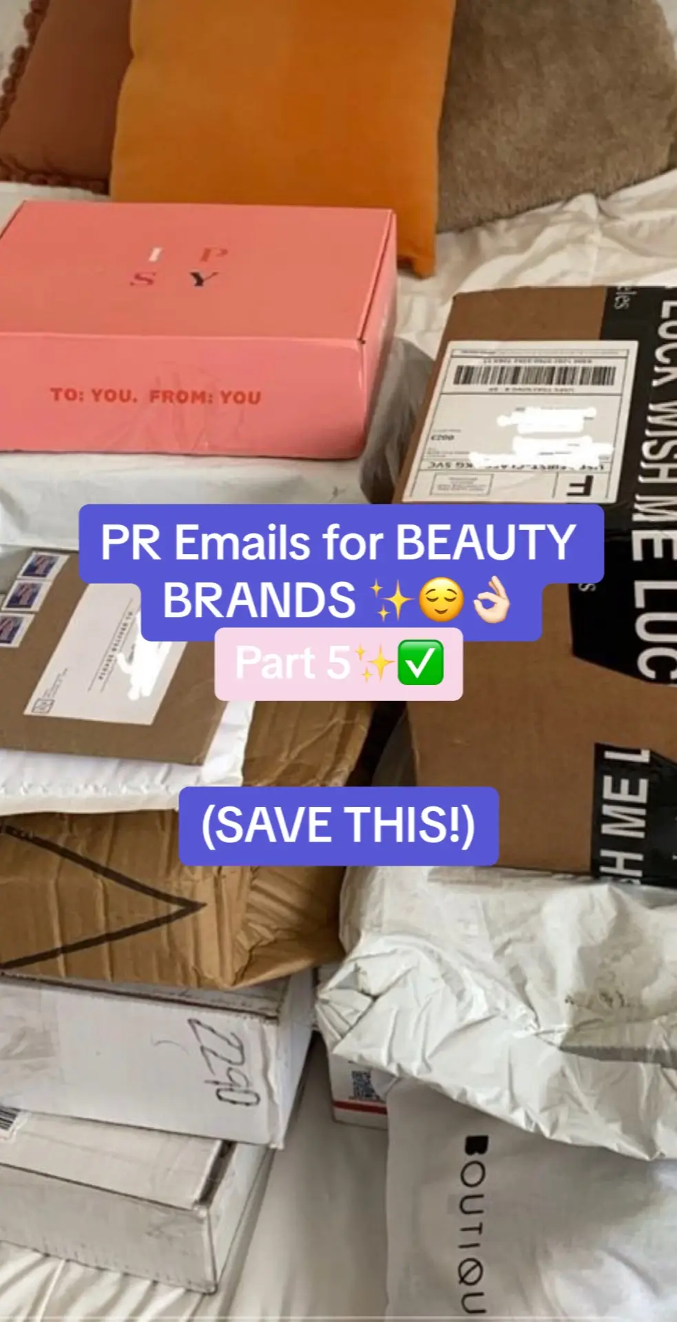 Part 5 of brand pr emails ✨😌 follow for this weekly series ! #prbrandemails #premails #microinfluencertips 