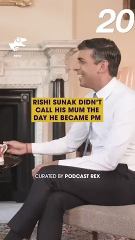 PM RISHI SUNAK DIDN'T CALL HIS MUM THE DAY HE BECAME PRIME MINISTER. From 20VC podcast, listen wherever you get podcasts. #Podcast #Politics #UKPolitics