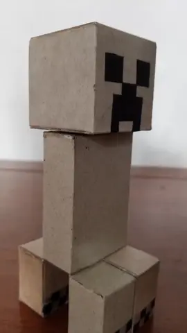 membuat creeper dari#papercraft#Minecraft#kreativ 