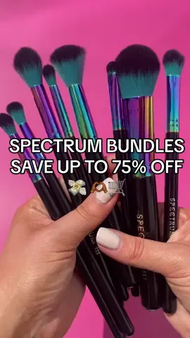 Shop the Spectrum Makeup Brush Bundles FROM £25 and SAVE UP TO 75% OFF 🔥 #spectrumcollections #spectrumsale #summersale #tiktokmademebuyit #spectrumbundle #spectrummysterybox 