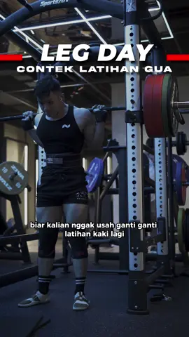 Latihan Kaki untuk Hypertrophy ✅ Leg Press / Squat 3-5 sets 8-12 reps Leg Extension 2 sets 10-15 reps +1 AMRAP Leg Curls 2 sets 10-15 reps +1 AMRAP Romanian DL 3 sets 8-15 reps #legday #kaki 
