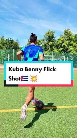Kuba Benny Flick Shot🇨🇺💥 #kubabennyflickshot #flickshot #goal #tiro #pegar #futbol #AprendeEnTikTok #tutorial #parati #futbolista #viral 