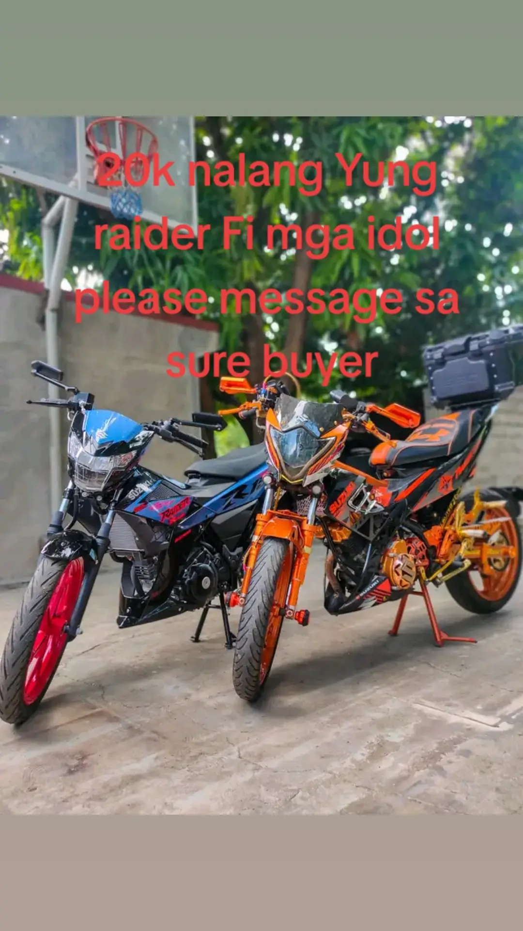 20k nalang po sa sure buyer raider Fi 150 mag message po sa sure buyer SALAMAT ❤️❤️❤️❤️