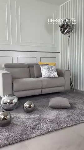 LIFESTYLE furniture’s New Arrivals 2023 🛋✨ZENZO electrical 2 seater reclining sofa boasts a modern design with a manual adjustable headrests and electric reclining mechanisms for the most luxurious comfort.  Built with a plywood frame, it sits on chrome steel legs.  Padded in high-density foam over the webbing and wrapped in light grey fabric.  Two power recliners slide to provide an ergonomic seating position raising the legs to an enhanced relaxed position.  (should not be placed against the wall, as it is designed to recline backward.)- โซฟา 2 ที่นั่งปรับเอนนอนด้วยระบบไฟฟ้า- หุ้มผ้าบุสีเทาอ่อน เข้าได้ง่ายกับทุกการตกแต่ง- พนักพิงศรีษะปรับขึ้นลงได้ด้วยระบบแมนวล - ปรับเอนนอนด้วยปุ่มปรับด้านนอกโซฟาทั้ง 2 ด้าน(See comment section for dimension, price, and details!)#stylematters  #เฟอร์นิเจอร์สวย   #บุญถาวร 📍ที่ Boonthavorn LIFESTYLE furniture ทุกแกลเลอรี และช่องทางออนไลน์ที่ร่วมรายการ --------------------------------------🛍 ช้อปออนไลน์ผ่านเว็บไซต์ตลอด 24 ชม. และติดตามข่าวสาร โปรโมชั่นสุดพิเศษ!Website LIFESTYLE furniture: www.lifestylefurniture.co.thWebsite Boonthavorn : bit.ly/2Ui2jSHFB Inbox : bit.ly/3bfM3axIG : bit.ly/3i8ZxYQ💬 แชท&ช้อป กับผู้ช่วยส่วนตัว : bit.ly/2ETR1P6☎️ 02-657-1155