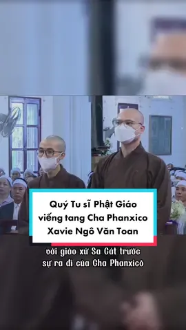 Cảm ơn tấm lòng của Quý Tu sĩ Phật giáo dành cho Cha cố Phanxico Xavie Ngô Văn Toan! Dù chúng ta khác nhau con đường đi, khác nhau tôn giáo, nhưng chúng ta đều mang trong mình dòng máu Việt và luôn tự hào là người Việt Nam! #tamsuconggiao #giaophanthaibinh  #tuhaodantoc #tuhaovietnam 