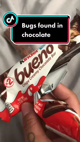 Well guess what I’m never buying again! #kinderbueno #bug #chocolate 