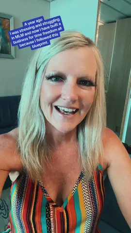A year ago I was stressing and struggling in MLM and now I have built a business for time freedom all because I followed this blueprint. #dailypay #onlinebusiness #MomsofTikTok #travelfamily #howto 