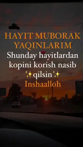 #tabrik 🎉 Qurbon hayiti muborak boʻlsin! Barcha yurtdoshlarimizni, butun dunyo musulmonlarini Iydul Azho — Qurbon hayiti bilan tabriklaymiz! Alloh taolo ushbu ulug' bayramni koʻp yillar xursandchilikda nishonlab yurishimizni nasib qilsin!