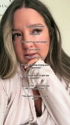 These comments echoed in my head while dealing with postpartum depression after losing my first viable pregnancy (4th miscarriage). I believed every word they said. Social media is cruel. Kidness is underrated.  #miscarriage #infertility #grief #missedmisscarriage #miscarriagesupport #infertilityjourney #pregnancyloss #fyp #foryou #bekind #bullyingawareness #depresion 