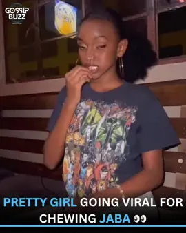 Pretty girl going #viral for chewing #jaba #gossipbuzzkenya 
