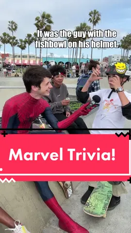 Marvel trivia at venice beach! #trivia #marvel #mcu