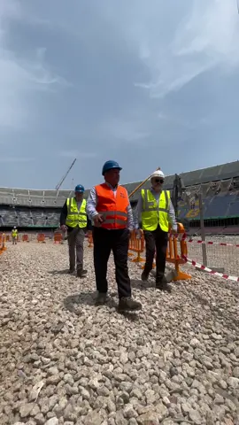 Spotify Camp Nou is under construction 👷 #fcbarcelona #barça #barçaontiktok #deportesentiktok #football #tiktokfootballacademy #laporta 