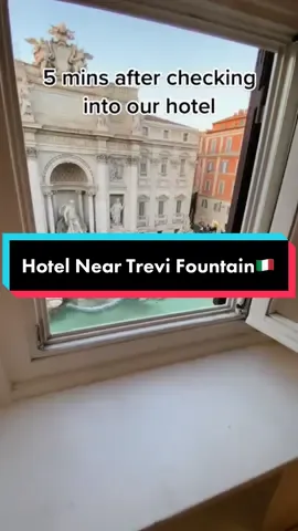 #stitch with @Peter Parker Would you stay at this hotel with a Trevi Fountain view?? 🇮🇹⛲️ #trevifountain #romeitaly #airbnbfinds #uniquehotel #italytravel #travelinspo #bucketlisttravel #greenscreen 