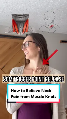 Breakdown those adhesions in your neck muscles to help relieve pain and stiffness! #sternocleidomastoid #LearnOnTikTok #chiropractor #backtowellness #deskworker