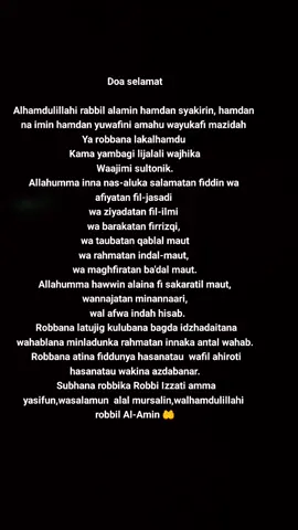 semoga selamat dunia akhirat 🤲