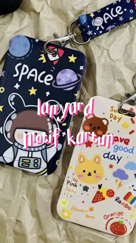 lucu banget buat id card!!🌷  #lanyard #idcard #holder #kartun #tempatkartu #aesthetic #xyzbca #fyp 