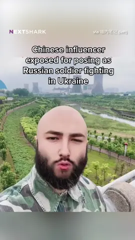 MORE INFO IN BIO Chinese influencer exposed for posing as Russian soldier fighting in Ukraine #ukraine #russia #china #news #fyp #nextshark